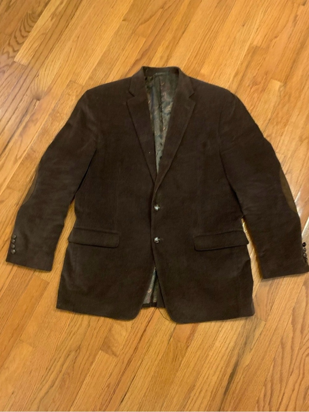 Vintage Polo Ralph Lauren Blazer Mens 42R Corduroy Suede Elbow Patches 90s